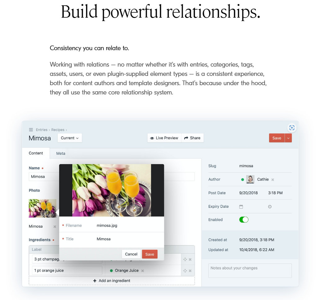 Craft CMS – Unified relationship system